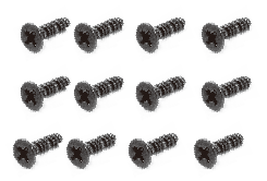 HAIBOXING 1/18TH SCALE RC CARS SPARE PARTS Countersunk Tapping  Screws  KBHO  2*12mm  (12P)+Flange Head Tapping Screws PWTHC  2.3*12mm  (12P) APPLY TO DRIFT RC CAR 2196(S202+S240)