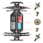 RC Cars Spare Parts Metal Spur Gear Drive Pinions and Diff Complete Apply for 18859A & 2021 New Version 18859 M1901 M1902