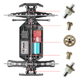 RC Cars Spare Parts Metal Spur Gear Drive Pinions and Diff Complete Apply for 18859A & 2021 New Version 18859 M1901 M1902