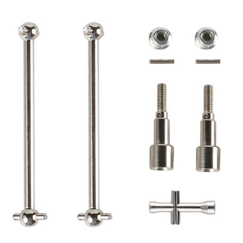 HAIBOXING 1/16TH Scale RC Cars Upgraded Spare Parts Metal Rear Dogbones Metal Rear Wheel Shafts+Pins+Lock Nut M4 Apply to 16889 (M16106+M16107+T002)